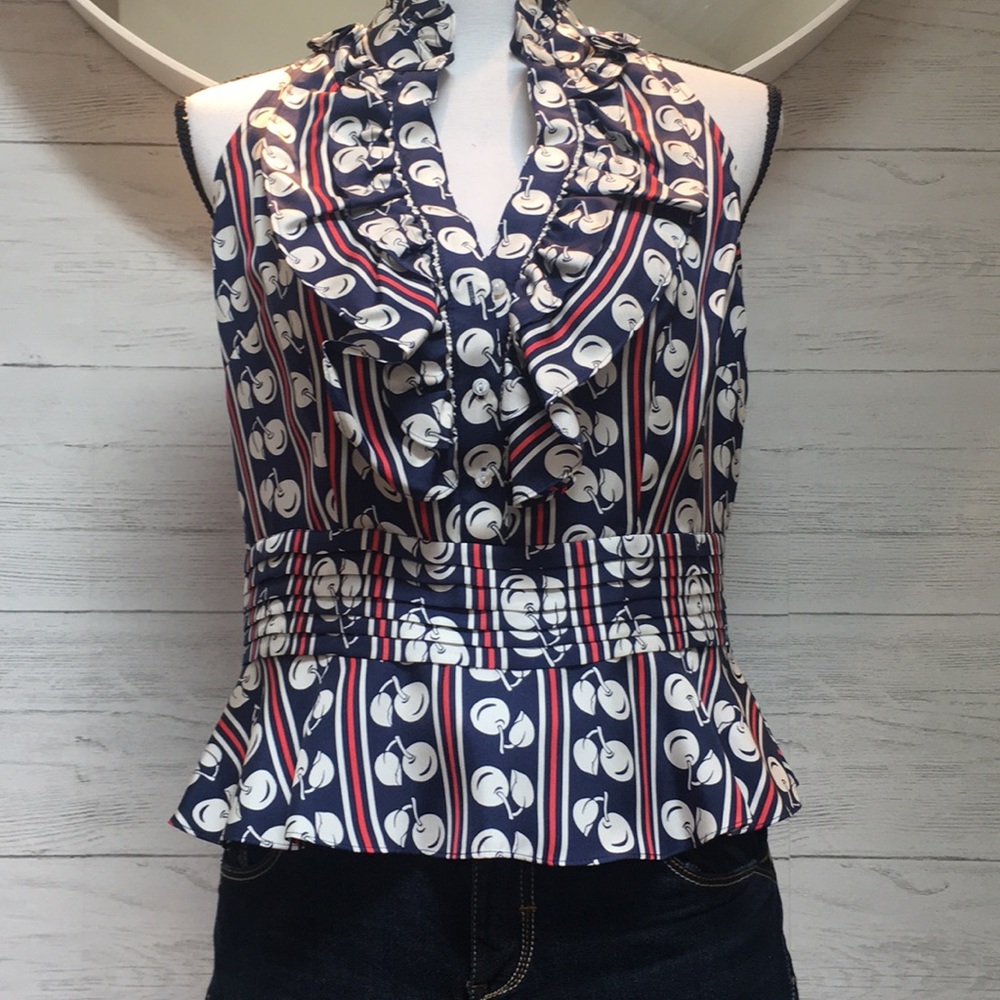 Silk Patriotic Cherry Top